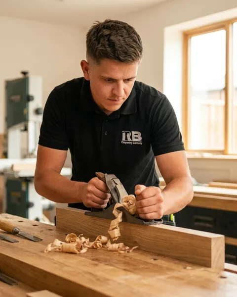 Reece Brook, RB Carpentry founder at work