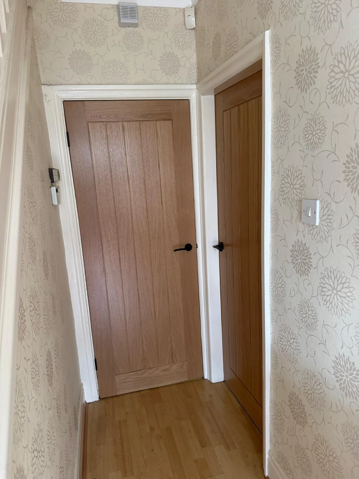 Internal door frame, architrave, and stop-bead fitting